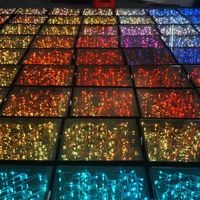Lumières LED RGB 3-en-1 pour sol de danse, effet tunnel 3D DMX, utilisation DJ/discothèque/boîte de nuit, acier inoxydable, indice de protection IP65, charge 500 kg