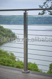 Reilbuトップランクワイヤーロープステンレス手すりバルコニーフェンシング42インチケーブル手すりデッキポスト - Product Image 5