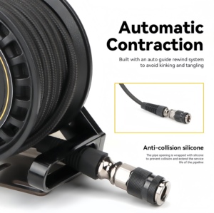 Enrouleur de tuyau d'<span class=keywords><strong>air</strong></span> rétractable automatique 220 PSI 7 m pour <span class=keywords><strong>gonfleur</strong></span> de pneus tout-terrain 4x4, pompe <span class=keywords><strong>à</strong></span> <span class=keywords><strong>air</strong></span> tout-terrain pour garage - Product Image 2