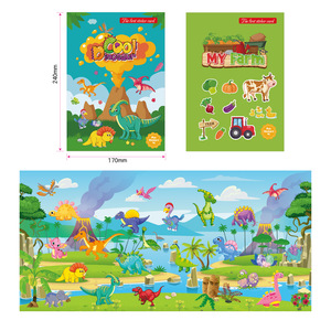 สติกเกอร์ DIY สำหรับเด็กลายสัตว์ทะเลแต่งตัวสนุกสมุดระบายสีแบบมีกาว - Product Image 4