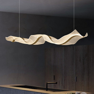 Candelabro largo para Bar Comedor Hotel <span class=keywords><strong>Villa</strong></span> Decoración interior Acrílico Rectangular Accesorios de iluminación Led Plástico Moderno 90 - Product Image 2