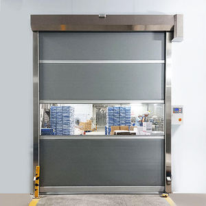 <span class=keywords><strong>Porte</strong></span> à enroulement industrielle en PVC haute vitesse sur mesure avec moteur servo et sécurité infrarouge pour la logistique <span class=keywords><strong>d</strong></span>'entrepôt - Product Image 5