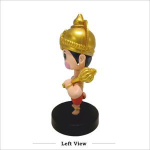 Statuette Hanuman Ji Bobblehead en résine pour tableau de bord, décoration spirituelle pour voiture, statue décorative hindoue pour la maison et le bureau - Product Image 4