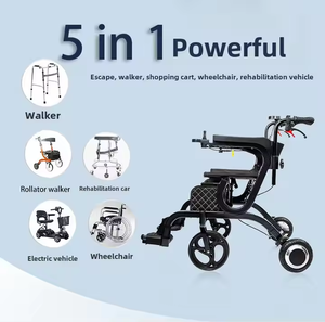 Andador Eléctrico 5 en 1, Silla de Ruedas para Personas Mayores, Capacidad de 120 kg, Silla para Adultos Mayores, Andador de Movilidad y Carrito de Compras - Product Image 2