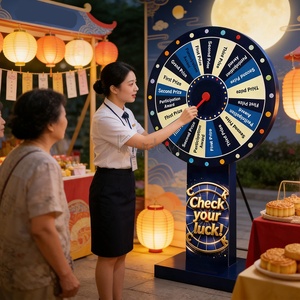 <span class=keywords><strong>Rueda</strong></span> de la Fortuna Interactiva con Luces LED para Stand de Carnaval, <span class=keywords><strong>Sorteo</strong></span> de Premios Aleatorios, Rifa de Premios - Product Image 2