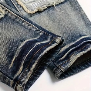 Jeans de Mezclilla Azul Casual para Hombre, Estilo Retro, Cintura Media, Técnica de Lavado para Mayor Transpirabilidad y Lavabilidad, OEM para Otoño/Invierno - Product Image 4