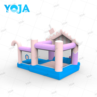 Château Gonflable Extérieur YOJA Combo pour Enfants, Structure Gonflable en Tissu Oxford avec Piscine à Balles, Installation Facile, 3 Personnes, Garantie 1 An