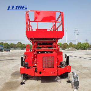 LTMG gunting pundak terbuka, <span class=keywords><strong>15m</strong></span> 18m tinggi pengangkat Diesel mendorong sendiri Platform kerja dengan kaki pendukung - Product Image 5