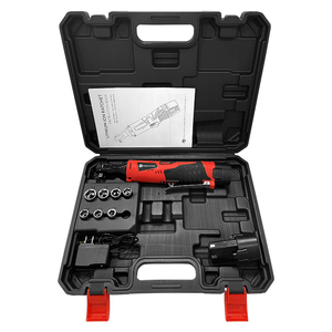 Clé dynamométrique <span class=keywords><strong>électrique</strong></span> sans fil 12V multifonctionnelle de qualité industrielle à <span class=keywords><strong>cliquet</strong></span> à angle droit avec <span class=keywords><strong>2</strong></span> piles et accessoires - Product Image 5