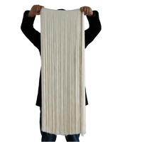 Frange en tissu de haute qualité, 100 cm (40 pouces), rose, longue, brillante, fine, en soie polyester, épaisse, pour la décoration de robes