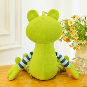 Peluche di Rana Verde Pregiato Personalizzato all'Ingrosso, Morbido e Originale, con Gambe Lunghe, Creativo, Seduto - Product Image 4