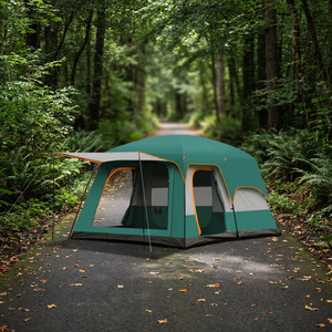 Tenda da Campeggio M1 Personalizzata Automatica per Quattro <span class=keywords><strong>Stagioni</strong></span>, Doppio Strato, per <span class=keywords><strong>5</strong></span>+ Persone, Portatile, 2000mm/3000mm, Impermeabile, in Tessuto Oxford 210D - Product Image 1