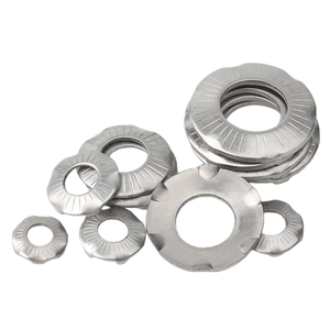 Rondelles de contact moletées à six griffes en acier au carbone DIN6795 SN70093 galvanisé, pour mise à la terre française, en acier au manganèse 65 - Product Image 2