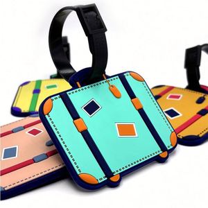 Etiquetas de Equipaje de Plástico PVC de Goma Suave, Impermeables, Personalizadas en Tamaño y Color con Logotipo, Venta al Por Mayor 2021 - Product Image 2