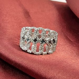 Bague en diamant Jewelspaark 1,19 carats, taille ronde, blanc bleu, argent 925, taille 8, pour femme, fiançailles - Product Image 4