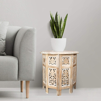 Art Design Bonne apparence et durabilité supérieure Une élégante conception Boho-Chic en bois et en fer Table basse industrielle en bois à dessus élévateur