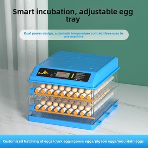 Fully Automatic Small Mini Rectangle Egg <strong>Incubator</strong> Hatching Box Cross-border Constant Temperature Chicken Duck Goose Quail - Product Image 1
