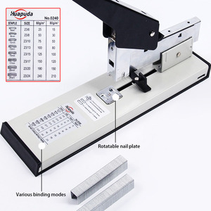 <span class=keywords><strong>Agrafeuse</strong></span> de <span class=keywords><strong>bureau</strong></span> robuste, manuelle, en métal, <span class=keywords><strong>grande</strong></span> capacité, pour documents épais - Product Image 3