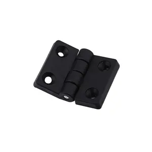 Industry strong black nylon folding magnetism hinges for 20 30 40 series aluminum profile 350.02/03/04A