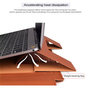 Neueste einzigartige benutzer definierte Logo Creative Office Geschenke Laptop-Tasche Stand <span class=keywords><strong>3</strong></span> in 1 Notebook-Hülle Taschen Laptop PU-Tasche für Macbook Laptop - Product Image 5