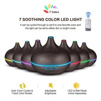 2022 Offre Spéciale nouveau Design 500ml diffuseur d'arôme électrique télécommandé, humidificateur à brume fraîche avec diffuseur d'huile à 7 changements de couleur