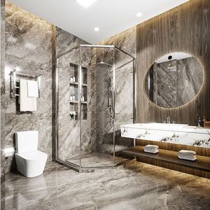 European Marble Top Bathroom Cabinet Hotel Cabinet Bathroom <b>Vanities</b> Cabinets With Sink - Product Image 2