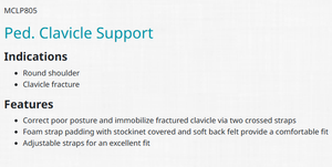 E-life MCLP805 perangkat dukungan rehabilitasi, penjepit tulang selangka (pemuda) untuk fiksasi fraktur dan ketegangan otot - Product Image 2