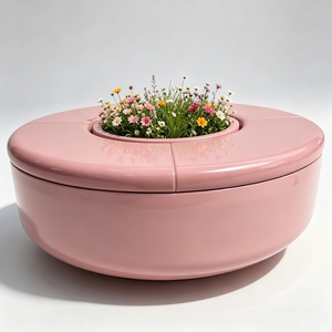 Bancs décoratifs en FRP pour l'extérieur, résistants aux intempéries, pour les jardins extérieurs des bibliothèques - Product Image 1