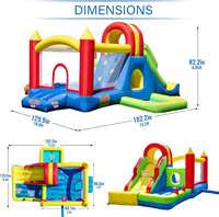 Château gonflable classique pour enfants à usage domestique