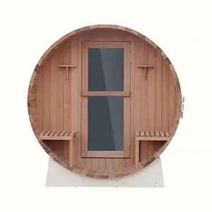 Sauna a vapore secco, sauna all'aperto multifunzionale in legno per bagno turco