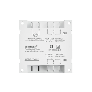 Mini Temporizador Programable Semanal de 7 Días TM822 con Dos Grupos de Salidas de Relé de Control Separado y 2 Canales 1 Segundo - Product Image 3
