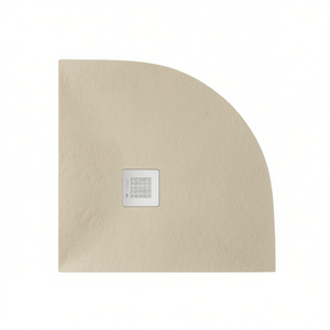 Plato de ducha Serenity Corner 90 x 90 cm beige antideslizante para baño - Product Image 3