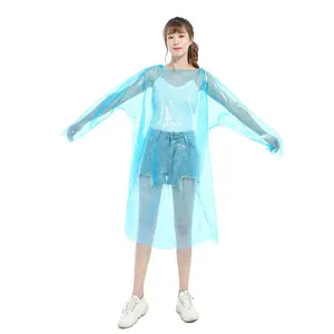 Manteau de pluie jetable en PE pour adultes, imperméable, à la mode, utilisation en cas de pluie, poncho pour tout age, nouveauté