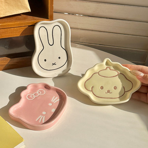 Simpatici Piattini per Salse in Porcellana a Forma di Gatto, Stile Giapponese, Dipinti a Mano, 4 Pollici - Product Image 4