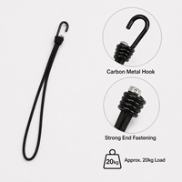 Cordes élastiques pour bâches avec crochets, 100 pièces, en latex noir, écologiques, résistantes aux UV, 20 kg, OEM pour Harbor Freight, petites, réglables