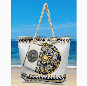 กระเป๋าชายหาดลายตาปีศาจดีไซน์ใหม่ PEIQUAN กระเป๋าสะพายไหล่ความจุมาก กระเป๋าโท้ท - Product Image 5