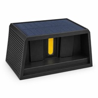 Lámpara Solar de Pared Brillante de 300LM con 20 COB, Batería de 1200mAh 18650 para Escaleras, Cercas, Patios, Jardines, Iluminación Exterior