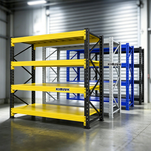Rack De Stockage 4-Layer Boltless Adjustable Rack Etagere De Rangement Garage Warehouse Heavy Duty Racks Shelving Units