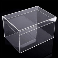 Clair Acrylique Café boîte acrylique avec couvercle capsule cube de rangement
