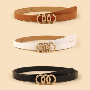 <span class=keywords><strong>Cintura</strong></span> da Donna alla Moda in Stile Casual con Fibbia in Lega di Zinco, Nuovo Design Classico, Sconto del 99% - Product Image 4