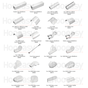 Hooeasy mái hiên tất cả các bộ phận động cơ khung gấp cánh tay con lăn ống hộp số tay quay xoắn thanh mái hiên phụ kiện - Product Image 3