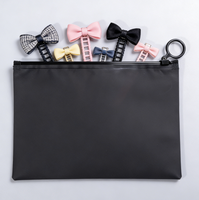 Petits sacs d'emballage noirs givrés à fermeture éclair avec anneau de traction pour pinces à cheveux et bijoux – Sacs à fermeture éclair givrés