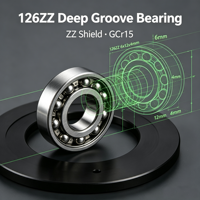 Roulement à billes micro-à gorge profonde MR126ZZ 6x12x4mm GCr15 P6 ZV3 blindé pour accessoires d'outils électriques – Vente en gros
