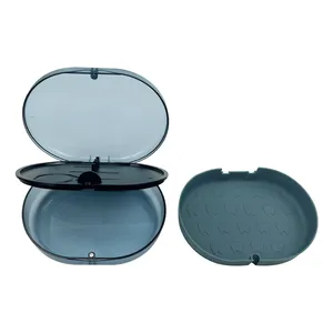 2-Layer Orthodontic Retainer Storage <b>Box</b> with Mirror Portable Cleaning&Soaking Case for Invisible Braces Travel Container - Product Image 6