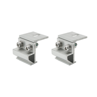 Accessoires de support PV en aluminium anodisé personnalisables, pièces de système solaire, systèmes de montage PV résistants au vent de 60 m/s pour toiture