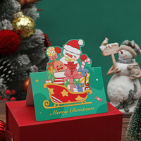 Tarjetas de Felicitación Navideñas Personalizadas al por Mayor con Materiales de Cartón y Papel, Tamaño y Logotipo Personalizados