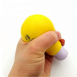Pelota Antiestrés con Forma de Bombilla Personalizada con Logotipo, Pelota de Espuma de PU para Aliviar el Estrés, Juguete Antiestrés - Product Image 2