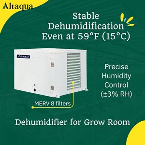 Altaqua Grow Room Temperature Control <b>Dehumidifier</b> for Grow Container - Product Image 1