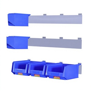 Boîte de rangement industrielle robuste en acier inoxydable multi-compartiments à un seul côté pour boulons, écrous, vis, fixations et pièces de machine - Product Image 5