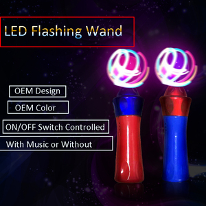 Umwelt freundlich 4. Juli <span class=keywords><strong>Magic</strong></span> Light up Toy Wands Kinder Weihnachten LED Spinning <span class=keywords><strong>Ball</strong></span> <span class=keywords><strong>Magic</strong></span> Stick Spinner Blinklicht Spielzeug - Product Image 4